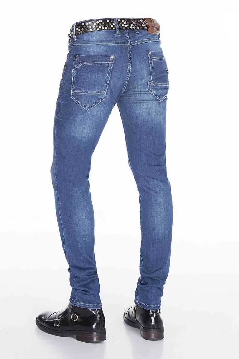 CD389 Herren bequeme Jeans im Regular Fit-Schnitt