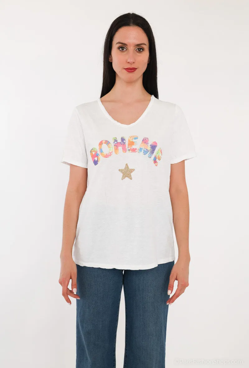 T-shirt boheme